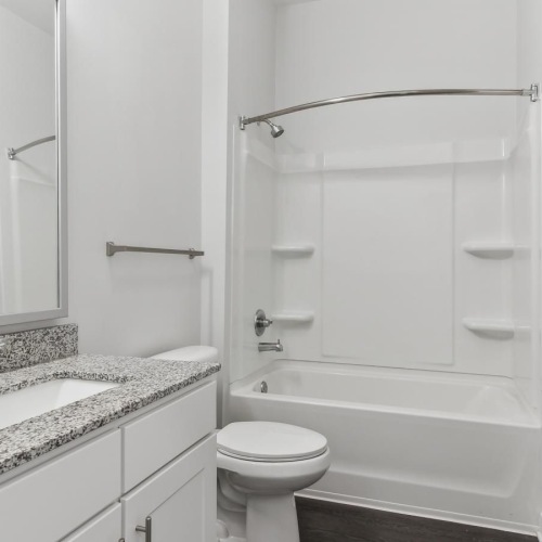 Spacious bathrooms with everything you need a bathroom with a marble countertop